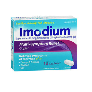 Imodium, Multi-Symptom Relief Caplets, 18 Tabs