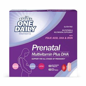 21st Century, Prenatal Multivitamin Plus Dha, 120 Tabs