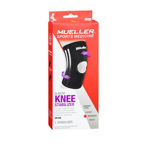 Mueller, Sports Medicine Elastic Knee Stabilizer Moderate Smal And Medium, 1 Each