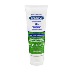 Benadryl, Itch Stopping Diphenhydramine Hydrochloride Topical Analgesic Gel Extra Strength, 3.5Oz