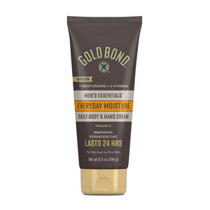 Gold Bond, Men'S Essentials Everyday Moisture Daily Body And Hand Cream, 6.5 Oz