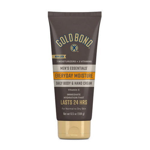 Gold Bond, Men'S Essentials Everyday Moisture Daily Body And Hand Cream, 6.5 Oz