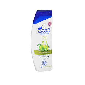 Head & Shoulders, 2 In 1 Dandruff Shampoo + Conditioner Green Apple, 13.5 Oz