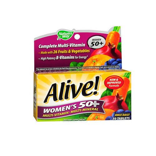 Nature's Way, Alive! Women'S 50+ Multi-Vitamin Multi-Mineral, 50 Tabs