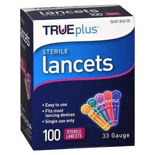 Trueplus, Sterile Lancets 33 Gauge, 100 Count