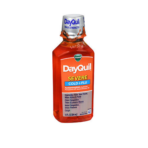 Vicks, Dayquil Severe Liquid, 12 Oz