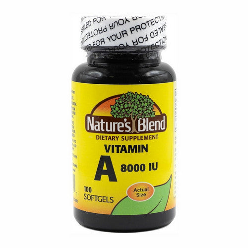 Nature's Blend, Vitamin A, 8000 IU, 100 Softgels