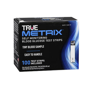 True Metrix, Self Monitoring Blood Glucose Test Strips, 100 Count
