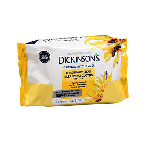 Dickinson's, Original Witch Hazel Refreshingly Clean Cleansing Cloths, 25 Each