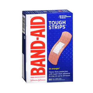 Band-Aid, Tough Strips Adhesive Bandages 1 X 3 1/4 Inch, 60E ach