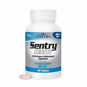21st Century, Sentry Senior Multivitamin & Multimineral Supplement Men's 50+, 100 Tabs