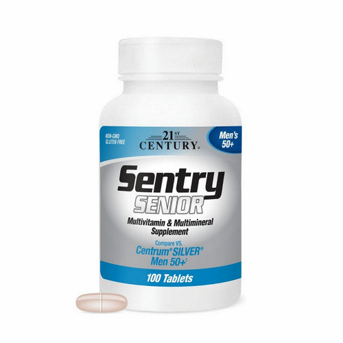 21st Century, Sentry Senior Multivitamin & Multimineral Supplement Men's 50+, 100 Tabs