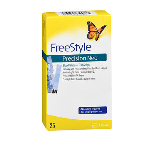 Freestyle, Precision Neo Blood Glucose Test Strips, 25 Each