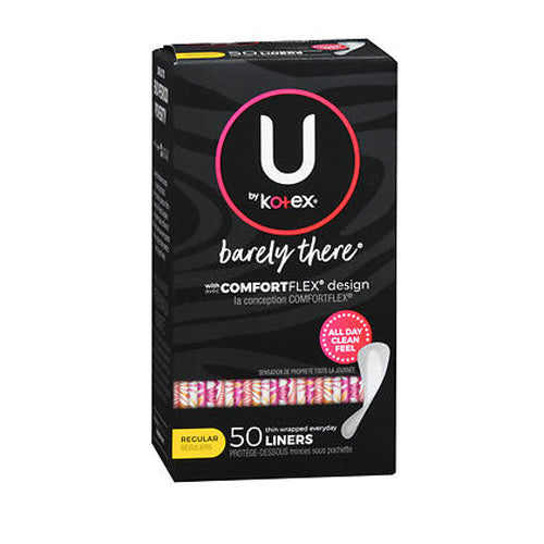 U By Kotex, Balance Liners Thin Regular, 50 Each