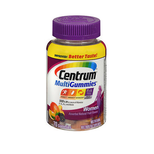 Centrum, Multigummies Women Natural Cherry, Berry & Apple, 70 Each