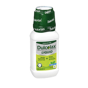 Dulcolax, Saline Laxative Liquid Mint Flavor, 12 Oz