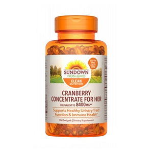 Sundown Naturals, Cranberry Concentrate For Her, 8400 Mg, 150 Softgels