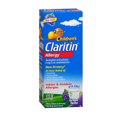 Claritin, Children'S Loratadine Antihistamine 24 Hour Allergy Grape, 4 Oz