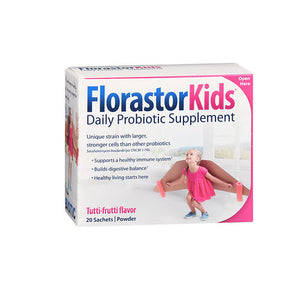 Florastor, Kids Dual Action Probiotic Easy To Mix Powder, 20 Each
