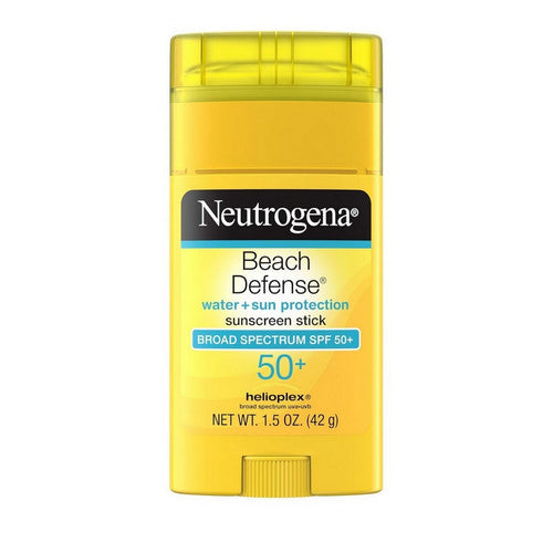 Neutrogena, Beach Defense Water + Sun Protection Sunscreen Stick Spf 50+, 1.5 Oz