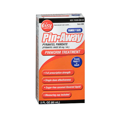 Cara, Pin Away Family Size Pinworm Treatment, 2 Oz