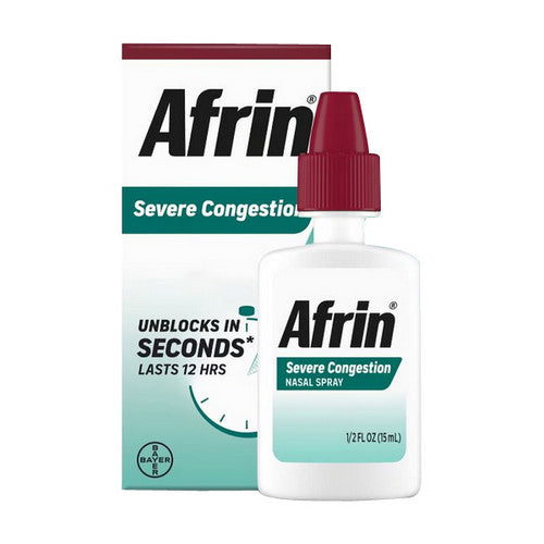Afrin, Severe Congestion Nasal Spray, 0.5 Oz
