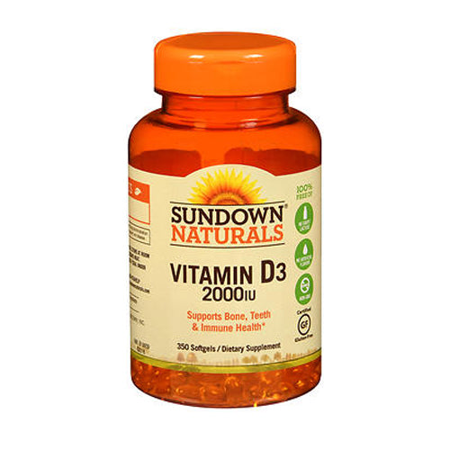 Sundown Naturals, Vitamin D3, 50 Mcg, 350 Softgels