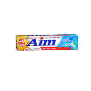Aim, Cavity Protection Anticavity Fluoride Gel Toothpaste Ultra Mint, 5.5 Oz
