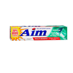 Aim, Tartar Control Anticavity Fluoride Toothpaste Gel, 5.5 Oz