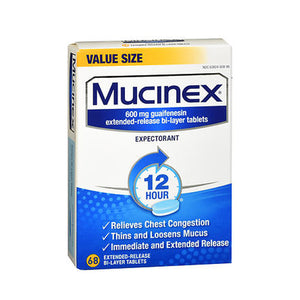 Mucinex, Expectorant 12 Hour Extended Release, 68 Tabs