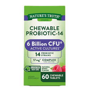 Nature's Truth, Daily Probiotic-14Chewable Natural Berry, 60 Tabs