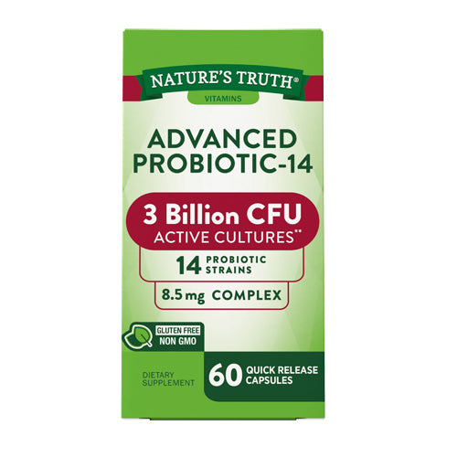 Nature's Truth, Advanced Probiotic-14 Quick Release Capsules, 11 Mg, 60 Count