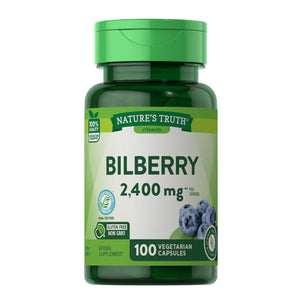 Nature's Truth, Bilberry Equivalent Capsules, 2400 Mg, 100 Caps