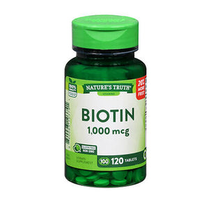 Nature's Truth, Biotin Tablets, 1000 mcg, 120 Tabs