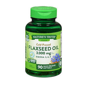 Nature's Truth, Flaxseed Oil Quick Release Softgels, 3000 Mg, 90 Caps