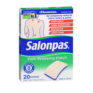 Salonpas, Pain Relieving Patches, 20 Each