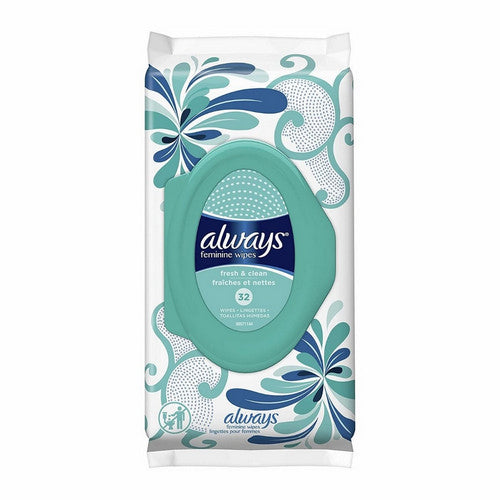 Always Discreet, Feminine Wipes Fresh And Clean, 32 Each