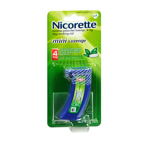 Nicorette, Nicotine Polacrilex Mini Lozenge Stop Smoking Aid Mint, 4 Mg, 20 Each
