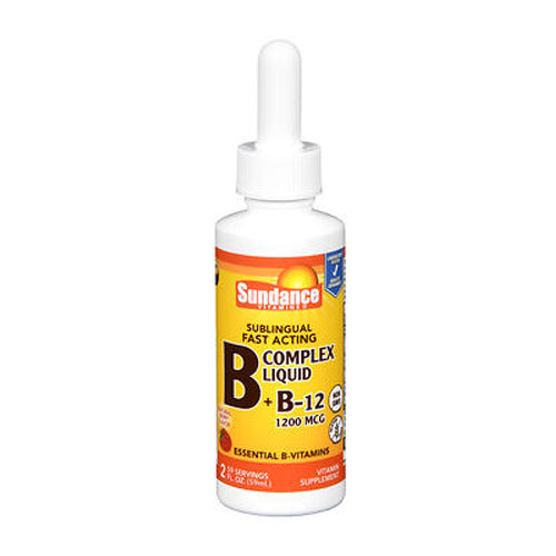 Sundance, B-Complex Plus B-12 Liquid Natural Berry, 1200 mcg, 2 Oz