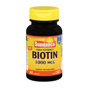 Sundance, High Potency Biotin Tablets, 1000 mcg, 60 Tabs