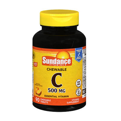 Sundance, Chewable Vitamin C Natural Orange, 1000 Mg, 90 Tabs