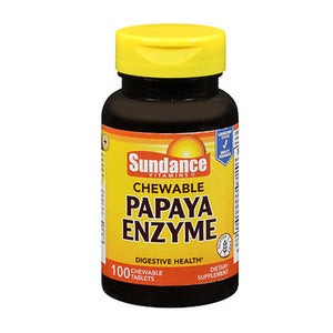 Sundance, Papaya Enzymes Chewable Natural Tropical, 100 Tabs
