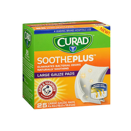 Curad, Sootheplus Large Gauze Pads, 25 Each