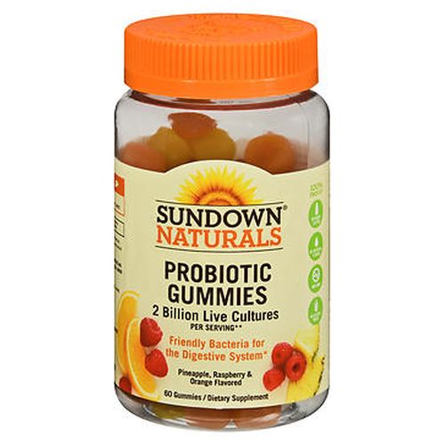 Sundown Naturals, Probiotic Gummies Pineapple Raspberry & Orange, 60 Each