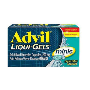 Advil, Solubilized Ibuprofen Pain Reliever Fever Reducer Liqui-Gels Minis, 200 Mg, 80 Caps