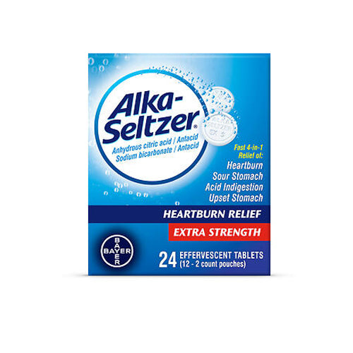 Alka-Seltzer, Antacid Effervescent Extra Strength, 24 Tabs