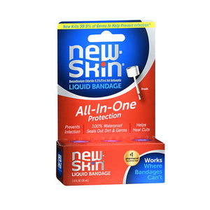 New-Skin, Benzethonium Chloride 0.2% First Aid Antiseptic Liquid Bandage, 1 Oz