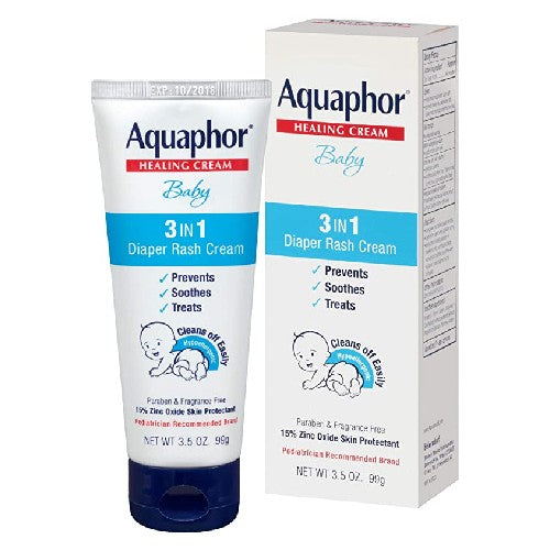 Aquaphor, Baby 3 in 1 Diaper Rash Cream, 3.5 Oz