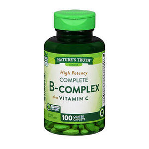 Nature's Truth, High Potency Complete B Complex Plus Vitamin C, 100 Caps