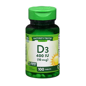Nature's Truth, Vitamin D3, 10 Mcg, 100 Tabs